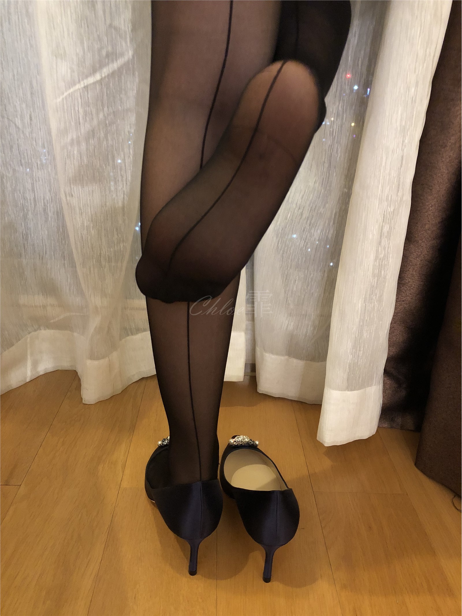 Chloe fei-20181122 Poland MARILYNART sexy middle seam black silk(7)